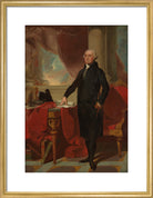 George Washington Portrait Print (Art print, Medium, Gold frame)