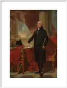 George Washington Portrait Print (Art print, Large, White frame)