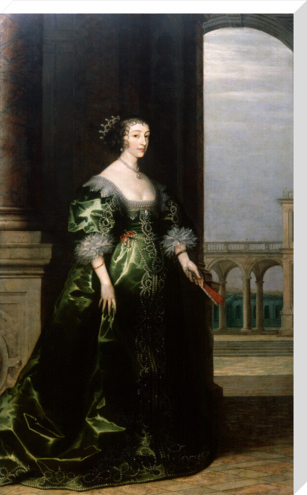 Henrietta maria portrait print (stretched canvas, extra large, no frame)