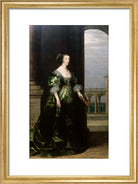 Henrietta Maria Portrait Print (Art print, Small, Gold frame)