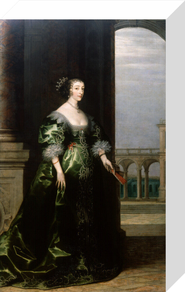 Henrietta maria portrait print (stretched canvas, small, no frame)