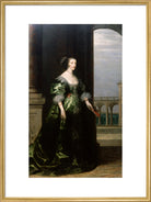 Henrietta Maria Portrait Print (Art print, Large, Gold frame)