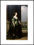 Henrietta Maria Portrait Print (Art print, Extra large, Black frame)