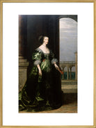 Henrietta Maria Portrait Print (Art print, Extra large, Gold frame)