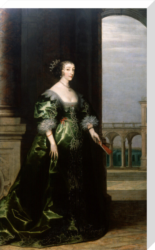 Henrietta maria portrait print (stretched canvas, large, no frame)