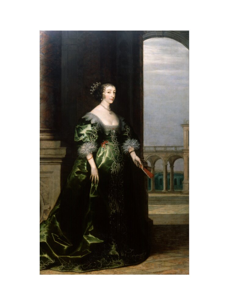 Henrietta maria portrait print (art print, small, no frame)