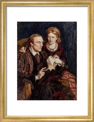 Henry Fawcett; Dame Millicent Fawcett Portrait Print (Art print, Small, Gold frame)