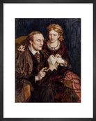Henry Fawcett; Dame Millicent Fawcett Portrait Print (Art print, Small, Black frame)