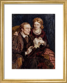 Henry Fawcett; Dame Millicent Fawcett Portrait Print (Art print, Small, Gold frame)