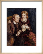 Henry Fawcett; Dame Millicent Fawcett Portrait Print (Art print, Small, Natural frame)