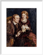 Henry Fawcett; Dame Millicent Fawcett Portrait Print (Art print, Medium, White frame)