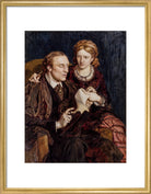 Henry Fawcett; Dame Millicent Fawcett Portrait Print (Art print, Medium, Gold frame)