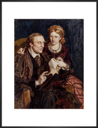 Henry Fawcett; Dame Millicent Fawcett Portrait Print (Art print, Large, Black frame)