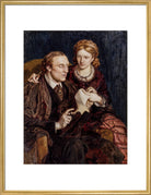 Henry Fawcett; Dame Millicent Fawcett Portrait Print (Art print, Large, Gold frame)