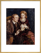 Henry Fawcett; Dame Millicent Fawcett Portrait Print (Art print, Extra large, Gold frame)