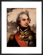 Horatio Nelson Portrait Print (Art print, Small, Black frame)