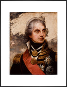 Horatio Nelson Portrait Print (Art print, Extra large, Black frame)