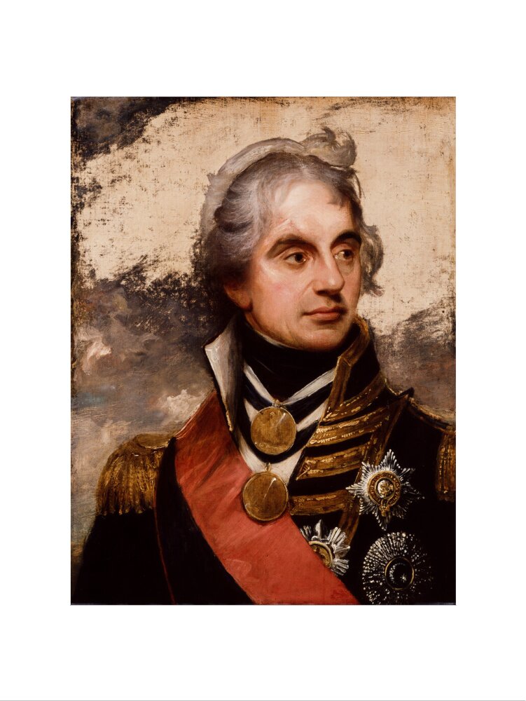 Horatio nelson portrait print (art print, medium, no frame)