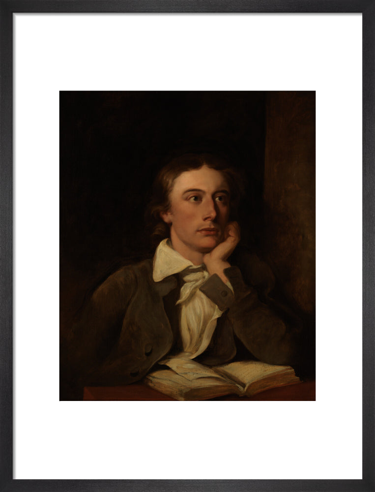John keats portrait print (art print, medium, black frame)