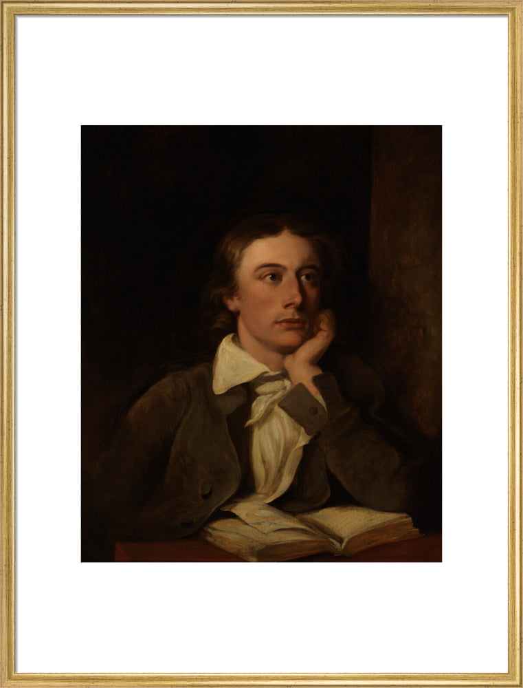 John keats portrait print (art print, extra large, gold frame)