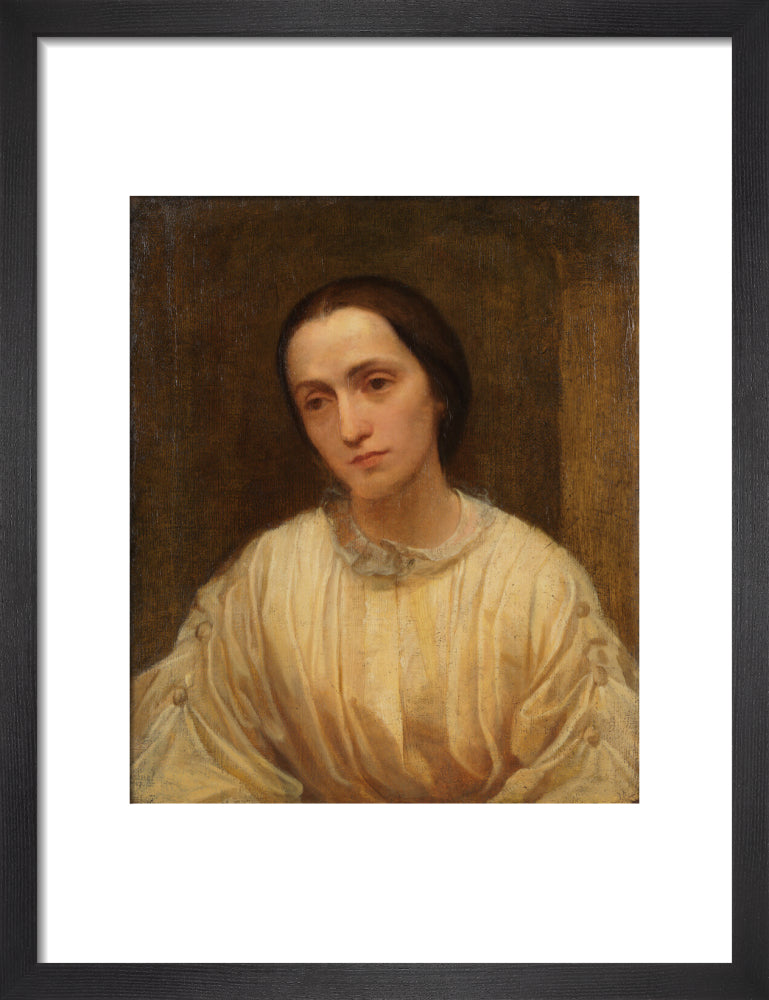 Julia margaret cameron portrait print (art print, small, black frame)