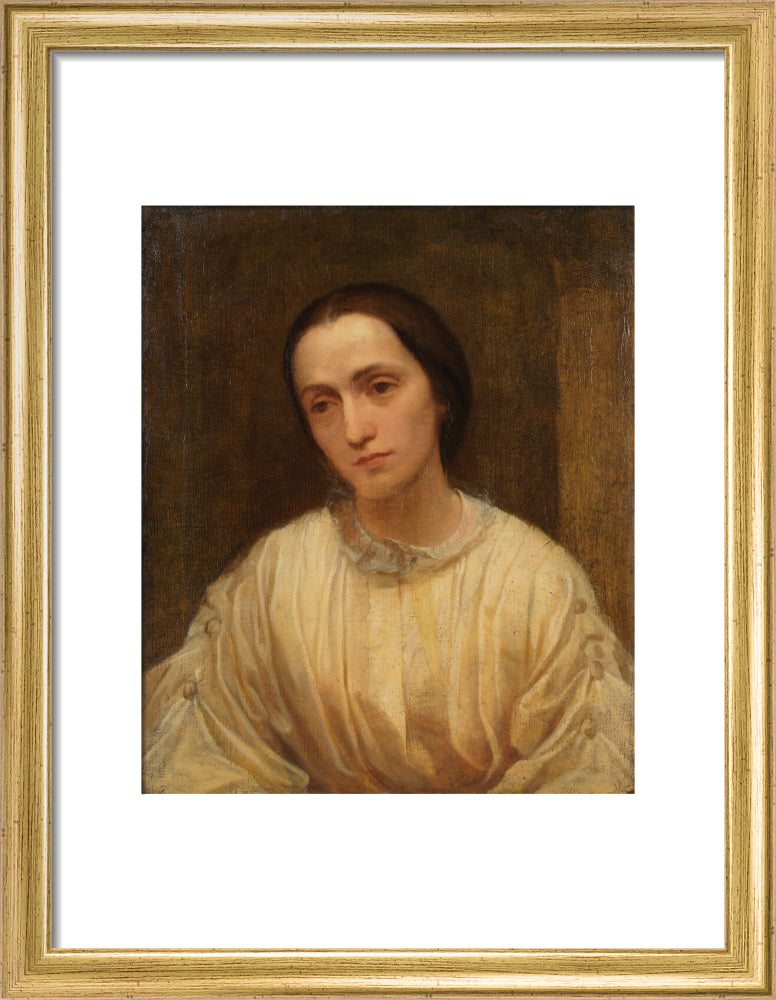 Julia margaret cameron portrait print (art print, small, gold frame)
