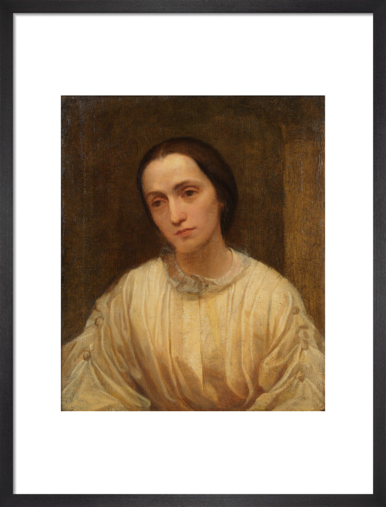 Julia margaret cameron portrait print (art print, medium, black frame)