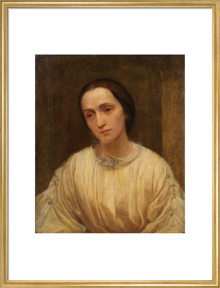 Julia margaret cameron portrait print (art print, large, gold frame)