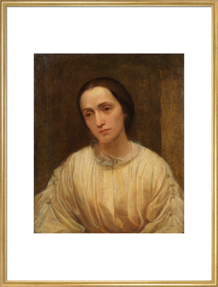Julia margaret cameron portrait print (art print, extra large, gold frame)
