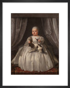King Charles II Portrait Print (Art print, Small, Black frame)