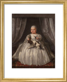 King Charles II Portrait Print (Art print, Small, Gold frame)