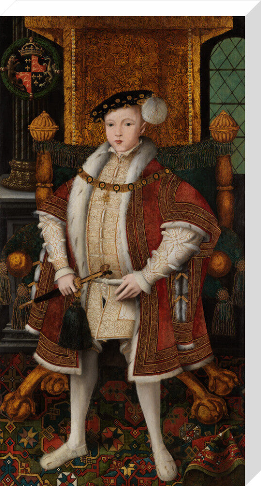 King edward vi portrait print (stretched canvas, large, no frame)