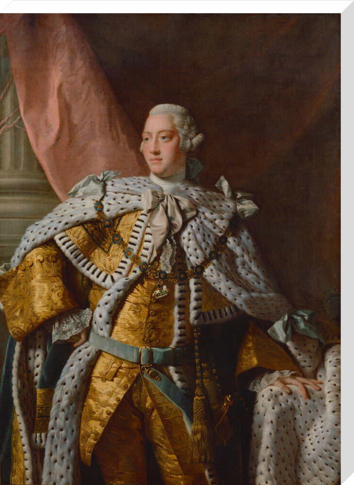 King george iii portrait print (stretched canvas, extra large, no frame)