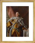King George III Portrait Print (Art print, Small, Gold frame)