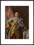 King George III Portrait Print (Art print, Medium, Black frame)