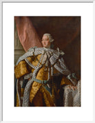 King George III Portrait Print (Art print, Medium, White frame)