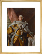 King George III Portrait Print (Art print, Medium, Gold frame)