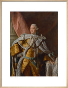 King George III Portrait Print (Art print, Medium, Natural frame)