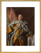 King George III Portrait Print (Art print, Large, Gold frame)