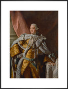 King George III Portrait Print (Art print, Extra large, Black frame)