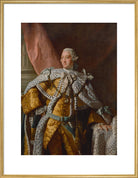 King George III Portrait Print (Art print, Extra large, Gold frame)