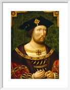 King Henry VIII Portrait Print (Art print, Small, White frame)