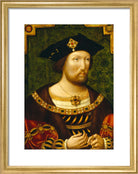 King Henry VIII Portrait Print (Art print, Small, Gold frame)