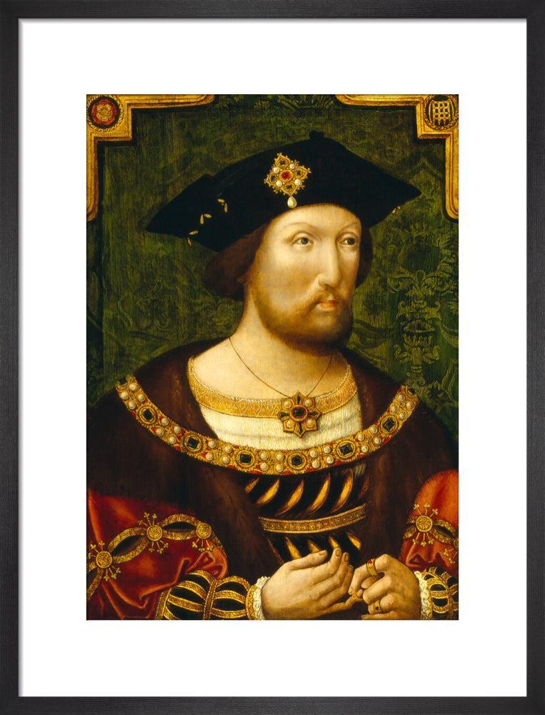 King henry viii portrait print (art print, medium, black frame)