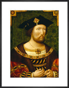 King Henry VIII Portrait Print (Art print, Medium, Black frame)