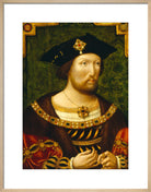 King Henry VIII Portrait Print (Art print, Medium, Natural frame)