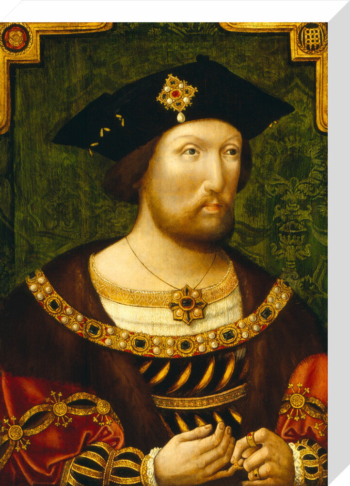 King henry viii portrait print (stretched canvas, medium, no frame)