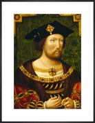 King Henry VIII Portrait Print (Art print, Large, Black frame)