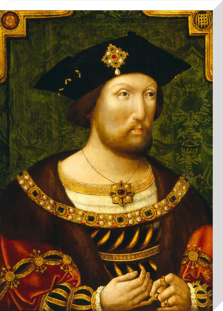 King henry viii portrait print (stretched canvas, large, no frame)