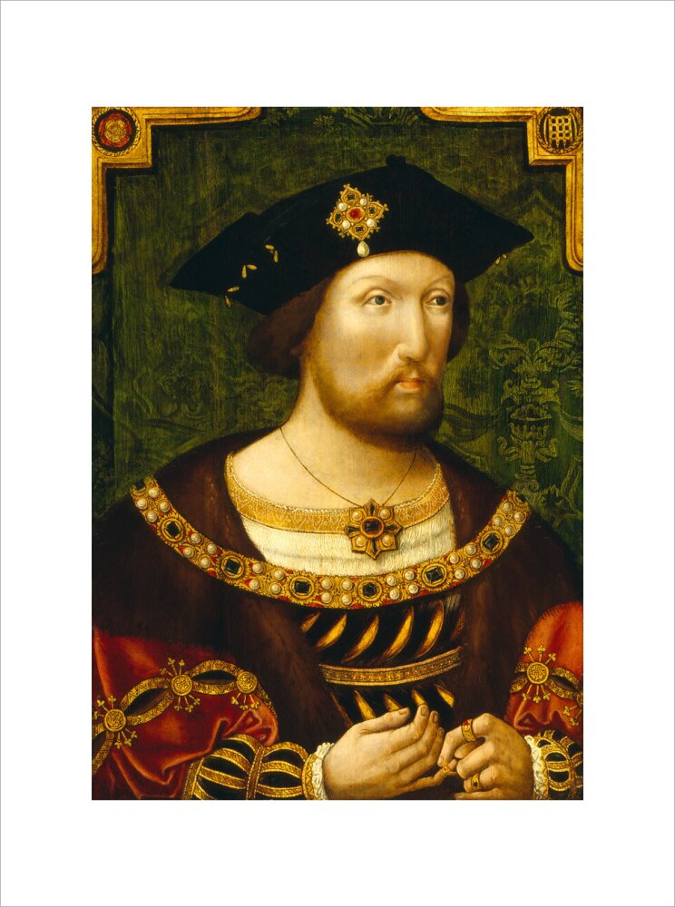 King henry viii portrait print (art print, medium, no frame)
